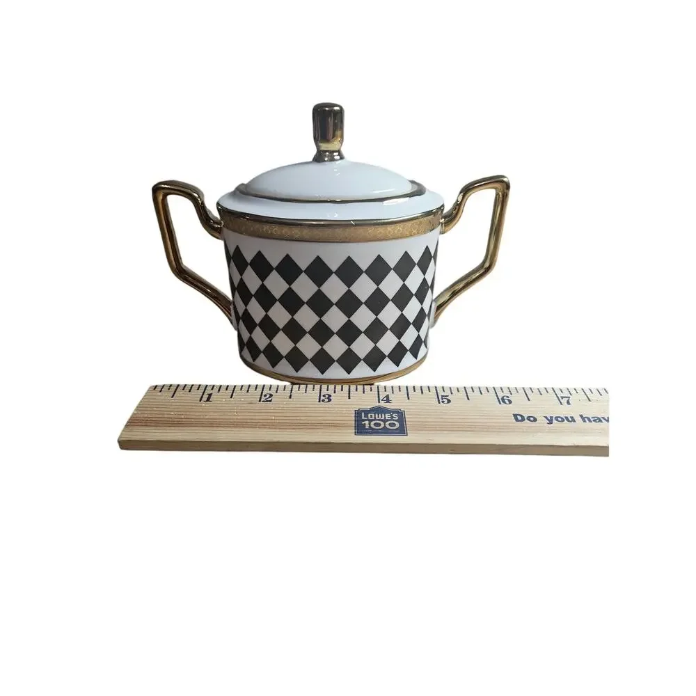 Decorative Black and White Jars Set of 2